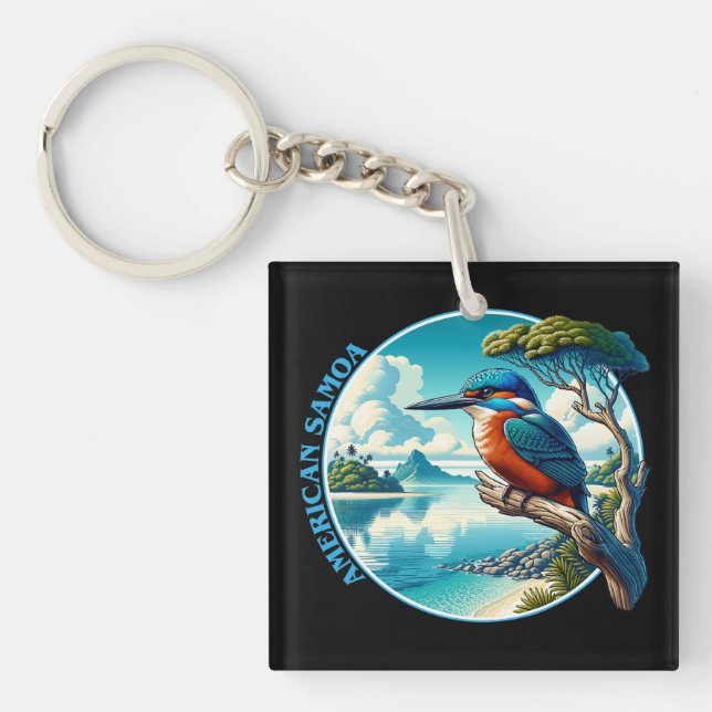 American Samoa South Pacific Keychain (Front)