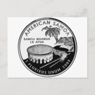 American Samoa state quarter Postcard