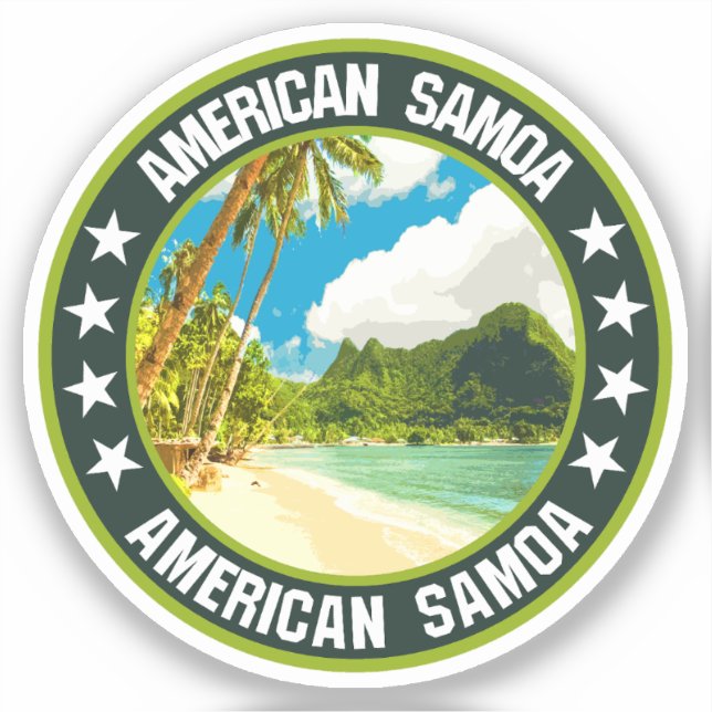 American Samoa                                     Sticker (Front)