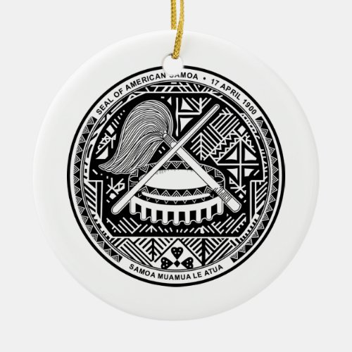 American Samoa Territory Ceramic Ornament