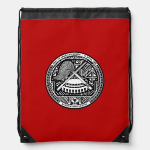 American Samoan coat of arms Drawstring Bag