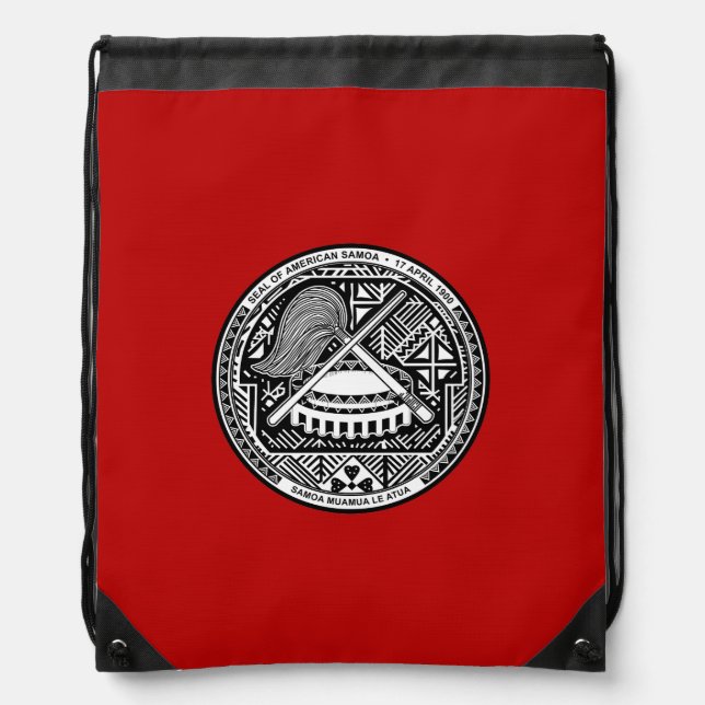 American Samoan coat of arms Drawstring Bag (Front)