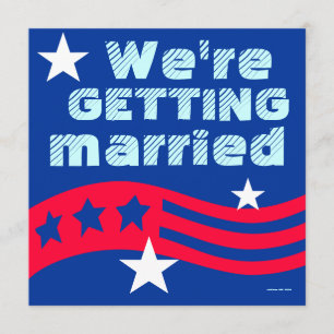 American Save The Date Wedding Announcement