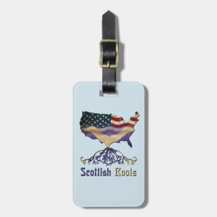 American Scottish Roots Luggage Tag Template