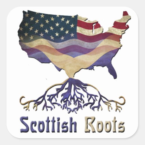 American Scottish Roots Stickers