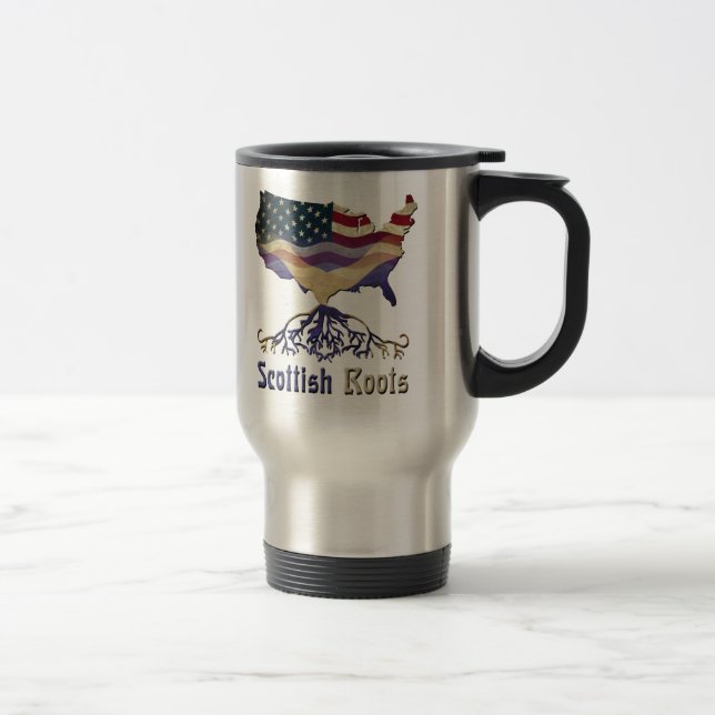 American Scottish Roots Travel Mug (Right)