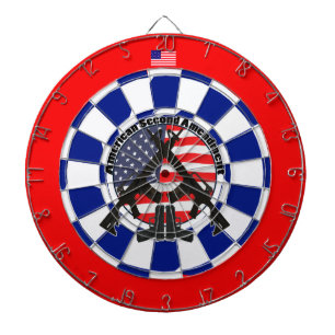 American second Amendment Dart Board