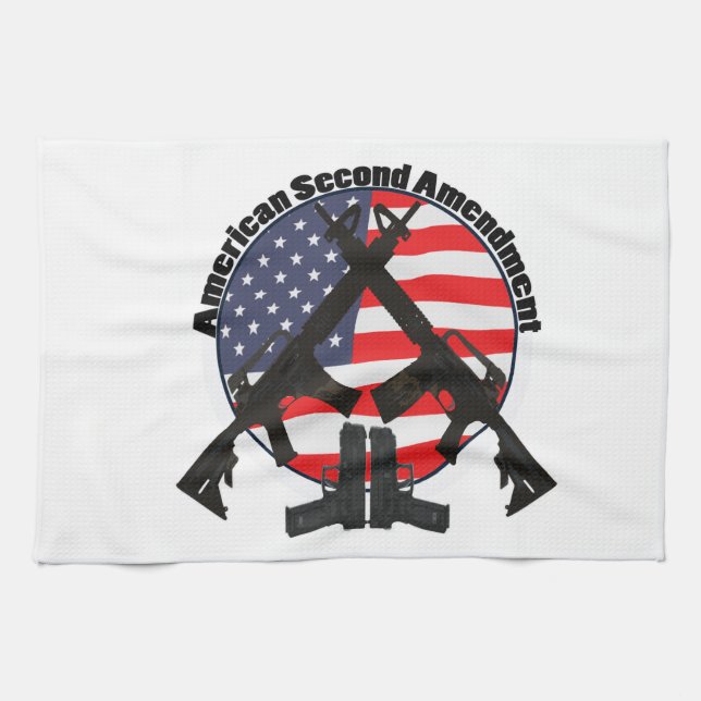 American Second Amendment Kitchen Towel (Horizontal)