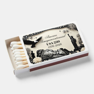 American Semiquincentennial 1776-2026 USA 250 Chic Matchboxes