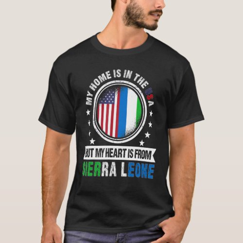 American Serre Leonean Flag Sierra Leone American T_Shirt