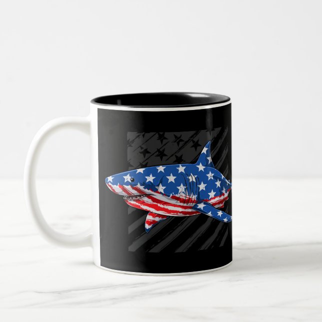 American Shark Two-Tone Coffee Mug (Left)