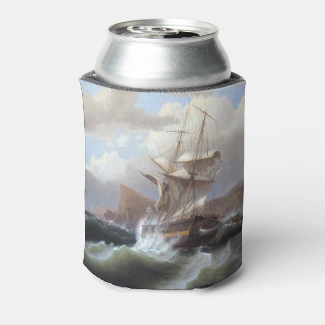 American Ship in Distress 1841 Can Cooler (Can Back)