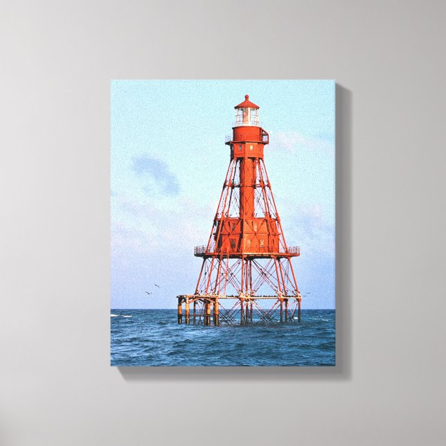 American Shoal Lighthouse, Florida Canvas Print (Front)