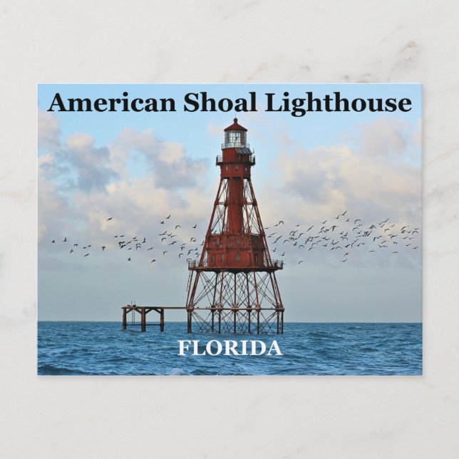 American Shoal Lighthouse, Florida Postcard (Front)