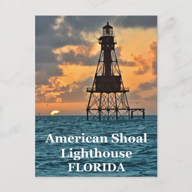 American Shoal Lighthouse, Florida Postcard (Front)
