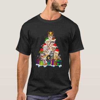 American Shorthair Cat Christmas Santa Hat Xmas P T-Shirt