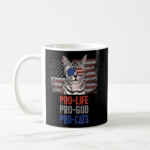 American Shorthair Cat Pro Life Pro God Pro Cats A Coffee Mug