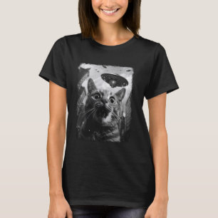 American Shorthair Cat UFO Alien Extraterrestrial T-Shirt