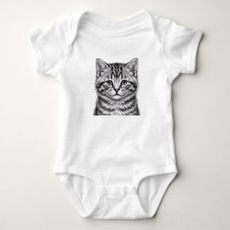 American Shorthair Kitten Baby Suit Bodysuit