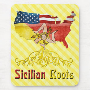 American Sicilian Roots Mousemat Mouse Pad
