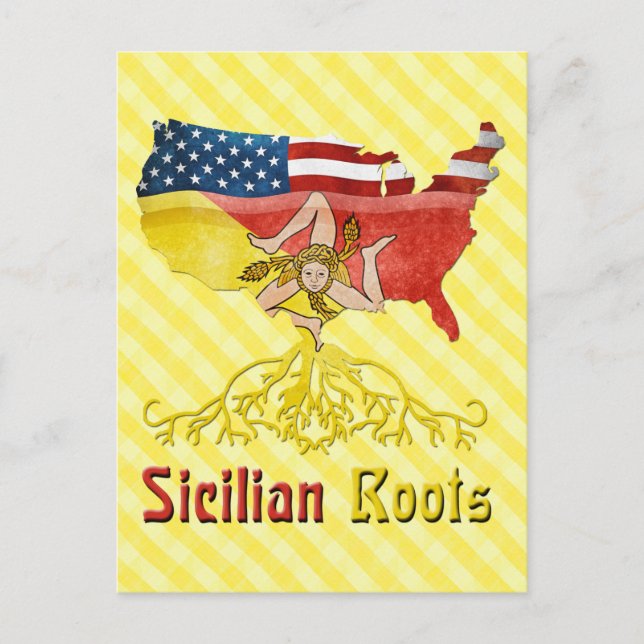 American Sicilian Roots Postcard (Front)