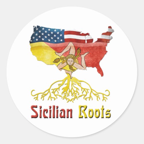 American Sicilian Roots Stickers