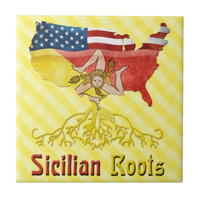 American Sicilian Roots Tile (Front)
