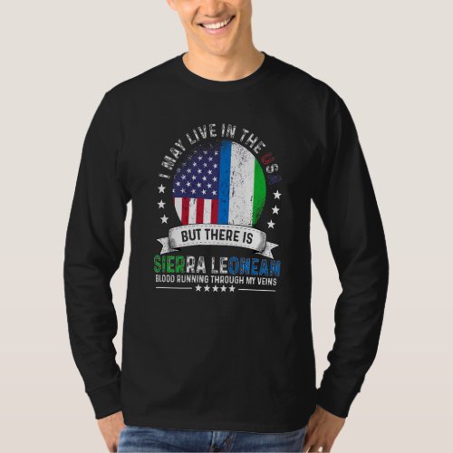 American Sierra Leonean Home in US Patriot Sierra  T_Shirt