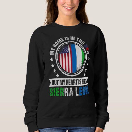 American Sierre Leonean Flag Sierra Leone American Sweatshirt