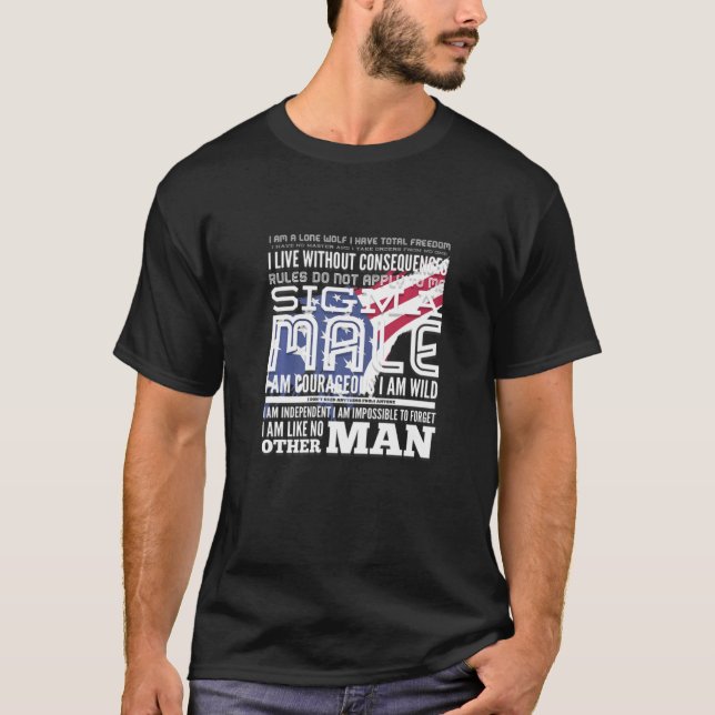 American Sigma Male T-Shirt (Front)