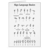 American Sign Language Alphabet and Numbers (Front)