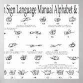 ASL Sign Language Chart for Kids Print