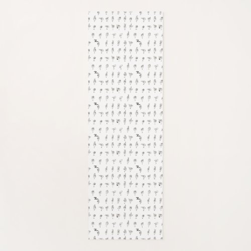 American Sign Language Chart Yoga Mat