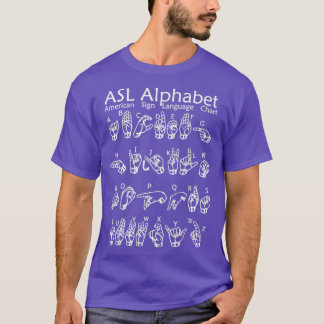 American Sign Language Communication Chart T-Shirt