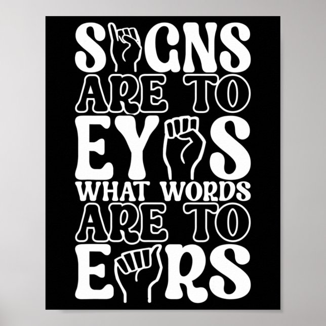 American Sign Language Deaf Awareness 12  (Front)