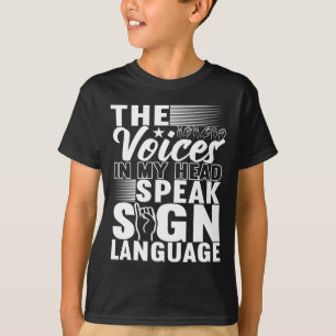 American Sign Language Deaf Awareness 5 T-Shirt