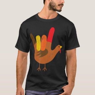 American,Sign,Language,Happy,Thanksgiving,Turkey,A T-Shirt