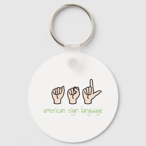 American Sign Language Keychain