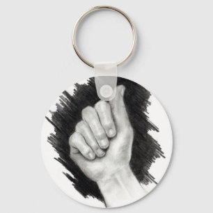AMERICAN SIGN LANGUAGE: LETTER A KEYCHAIN