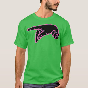 American sign language Letter P pink color girls T-Shirt