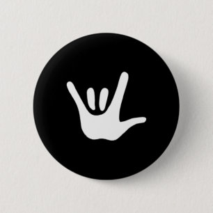 American Sign Language Love ASL Deaf Awareness  Button