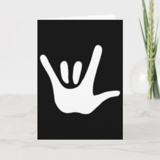 American Sign Language Love Asl Deaf Awareness  Card
