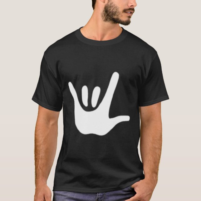 American Sign Language Love ASL Deaf Awareness  T-Shirt (Front)