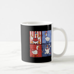 American Silly-goose 4th Of July Geese Girly Usa P Coffee Mug