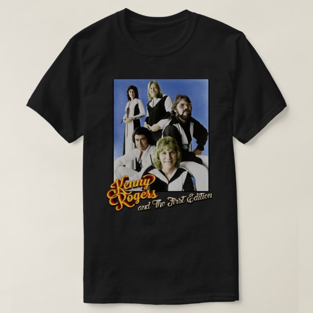 American Singer Kenny Rogers And The First Edition T-Shirt (Design Front)