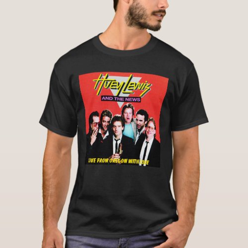 American singer songwriter and actor Huey Lewis  T_Shirt