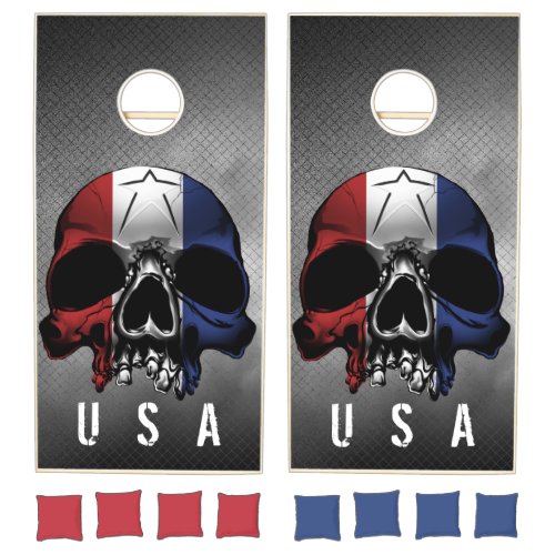 American Skull Cornhole Set