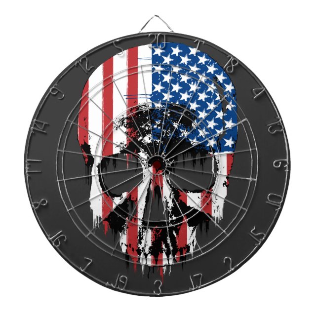 American Skull Dart Board (Front)