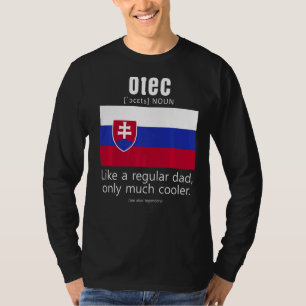 American Slovakian Patriot Flag Fathers Day Slovak T-Shirt