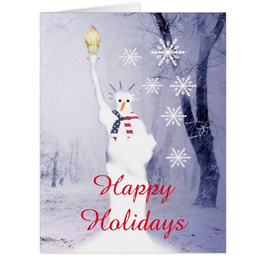 American snowman Christmas holiday (Front)